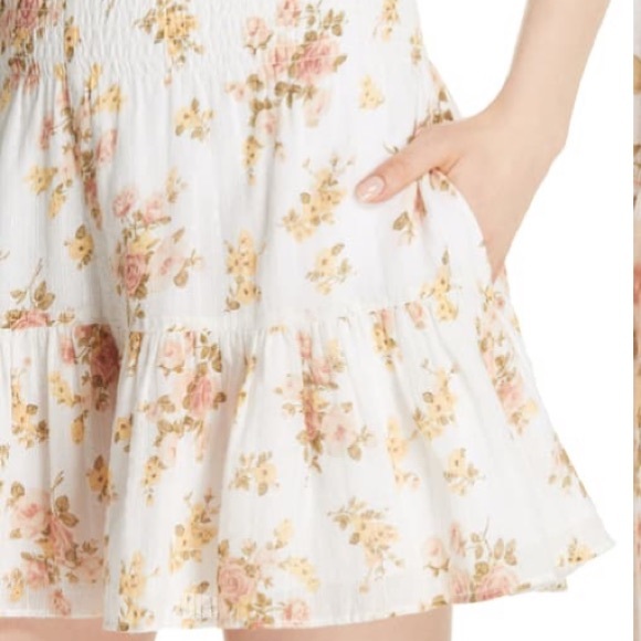 La vie Rebecca Taylor Madeline floral shorts sz xl - Picture 3 of 5